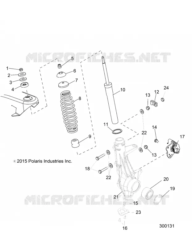 SUSPENSION, PUNTAL DELANTERO