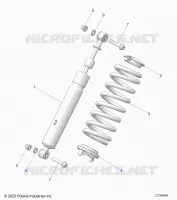 SUSPENSION, REAR MONTAJE DE DESCARGA