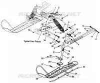 SUSPENSIÓN DELANTERA AND ESQUÍ LITE GT 0973133 AND EUROPEAN LITE GT E973133 (4938253825B001)