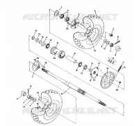 TRASERO conjunto de accionamiento RUEDA 350 4X4 / W928139 (4922832283020A)