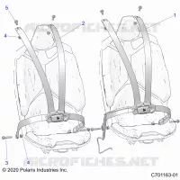 ASIENTO BELT MOUNTING 4 POINT