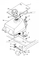 MONTAJE DEL DEPÓSITO DE COMBUSTIBLE 6X6 350L S938739 (4924362436008A)