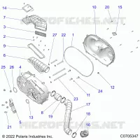 TREN, CLUTCH COVER AND DUCTING