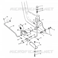 Y PEDAL FRENO DE ESTACIONAMIENTO 6X6 400L NORWEGIAN N968740 (4935963596C001)