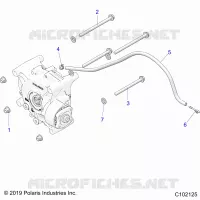 TREN, GEARCASE MOUNTING, REAR