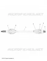 DRIVE TRAIN, TRASERO UNIDAD SHAFT (TO 7/3/2017)