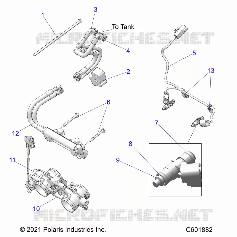 SISTEMA DE COMBUSTIBLE, RAIL, LINES AND THROTTLE BODY