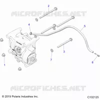 TREN, GEARCASE MOUNTING, REAR