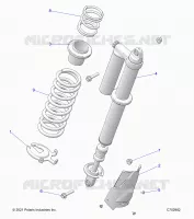 SUSPENSION, REAR MONTAJE DE DESCARGA, STANDARD/PREMIUM