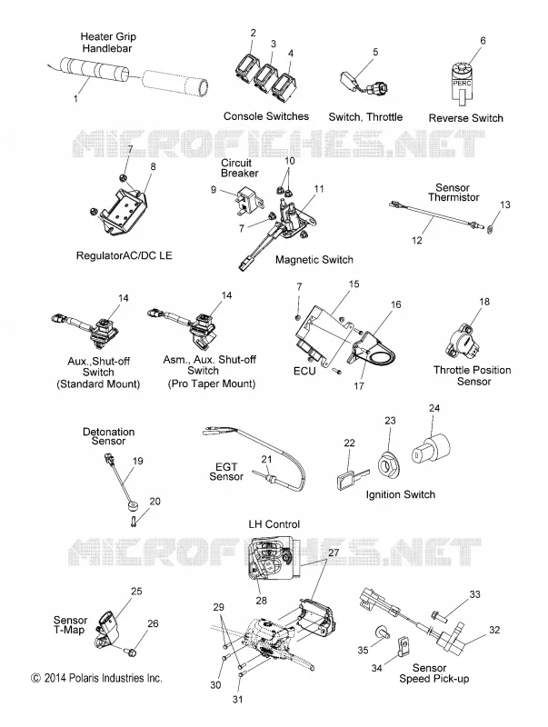 INTERRUPTORES, SENSORES and COMPONENTS
