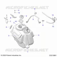 SISTEMA DE COMBUSTIBLE, FUEL TANK ASM.