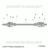 TREN, FRONT HALF SHAFT