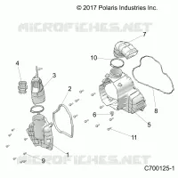 ENGINE, ALTERNADOR  COVER HVAC