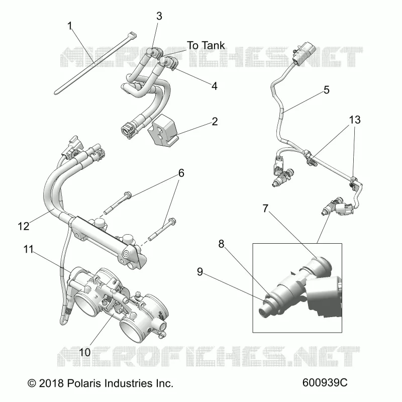 FUEL SYSTEM, RAIL, LINES AND CUERPO DE MARIPOSA