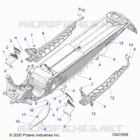CHASSIS, PROTECCIÃ³N DEL EMBRAGUE, FOOTRESTS, AND RUNNINGBOARDS