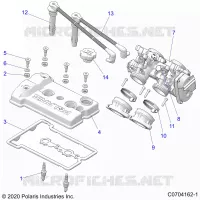 ENGINE, THROTTLE BODY AND TAPA DE LA VÃLVULA