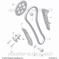 LA CADENA DE LEVAS AND TENSIONER