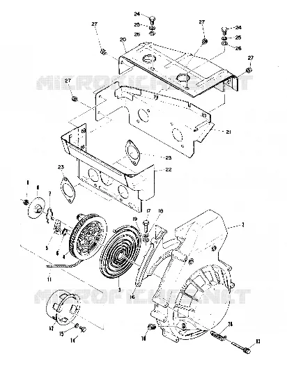 ARRANQUE DE RETROCESO AND BLOWER HOUSING (4909520952020A)
