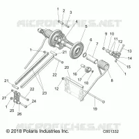 SUSPENSION, TRASERO ARM PAR