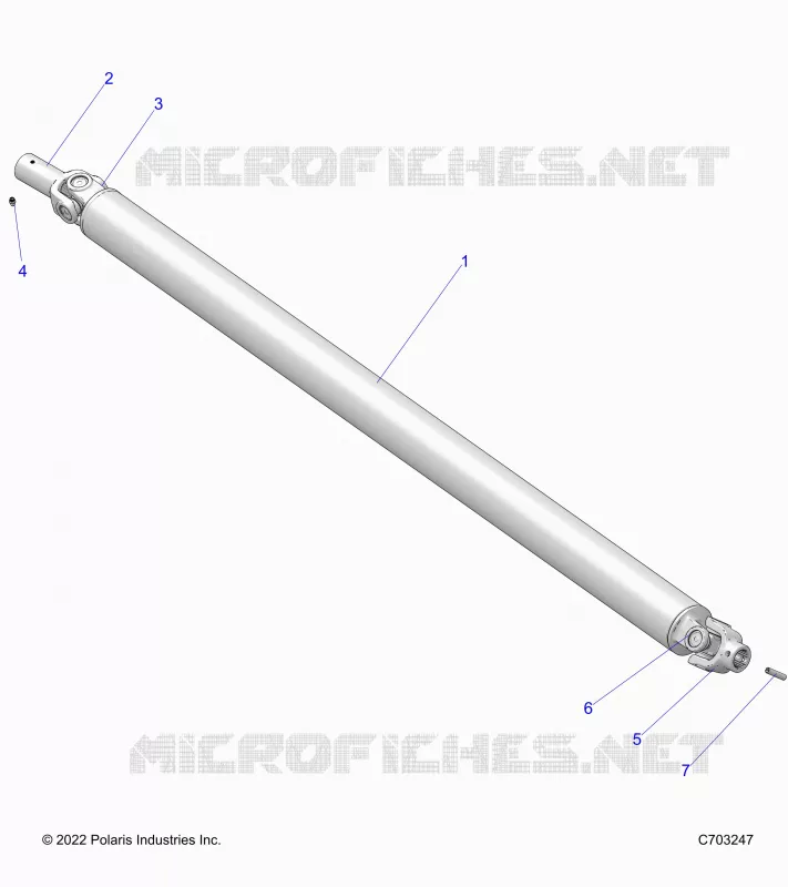TREN, PROP SHAFT,FRONT