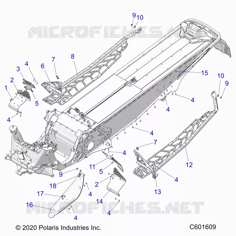 CHASSIS, PROTECCIÃ³N DEL EMBRAGUE, FOOTRESTS, AND RUNNINGBOARDS