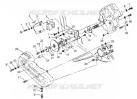 CAJA DE ENGRANAJES/FRENO and cubierta de la cadena MOUNTING 6x6 400L, U.S. W 958740, SWEDISH S9 (4930273027C013)