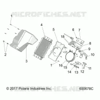 ENGINE, SISTEMA DE REFRIGERACIÃ“N, RADIATOR/SHROUD