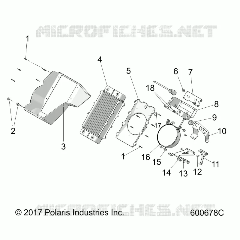 ENGINE, SISTEMA DE REFRIGERACIÃ“N, RADIATOR/SHROUD