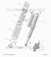 SUSPENSION, REAR MONTAJE DE DESCARGA, ULTIMATE