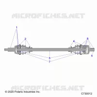 TREN, FRONT HALF SHAFT