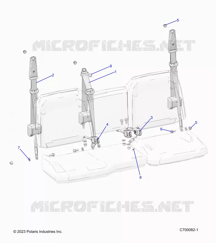 ASIENTO BELT MOUNTING