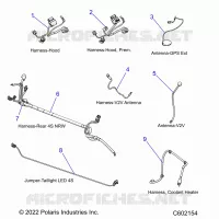 ELECTRICA, WIRE HARNESSES, HOOD/JUMPERS, GPS