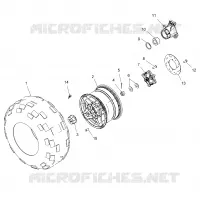 RUEDAS, REAR TIRE AND BRAKE DISC