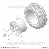 RUEDAS, REAR TIRE