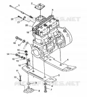 MONTAJE DEL MOTOR HURRICANE B964466 and Intl. HURRICANE I964466 (4935733573B001)