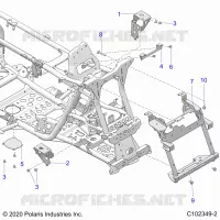CHASIS, FRONT CAB SUPPORTS