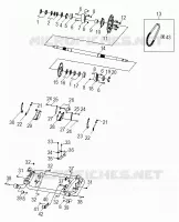 CHASSIS, SWING ARM AND EJE POSTERIOR