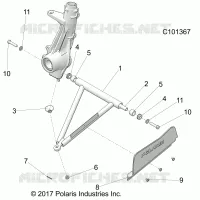 SUSPENSION, A-ARM AND PUNTAL MOUNTING