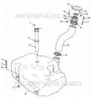 GASOLINA TANK HURRICANE B964466 and Intl. HURRICANE I964466 (4935733573A009)