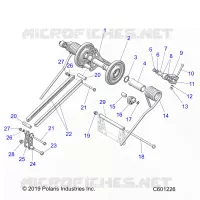 SUSPENSION, TRASERO ARM PAR