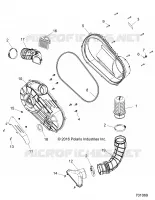 DRIVE TRAIN, TAPA DEL EMBRAGUE AND DUCTING