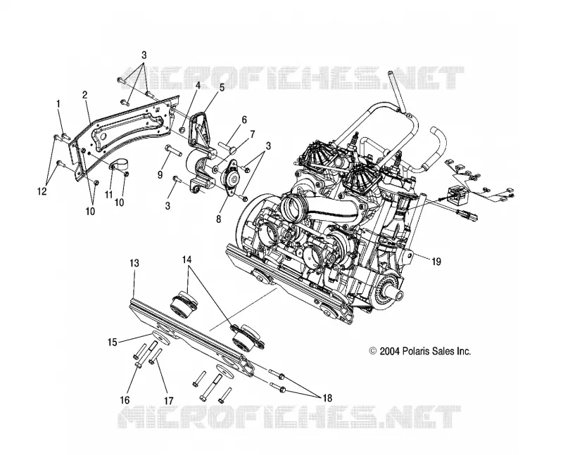 MONTAJE DEL MOTOR RH and FRONT