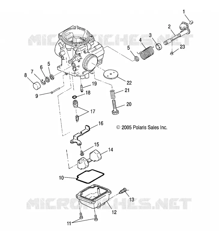 MOTOR, CARBURADOR, LOWER