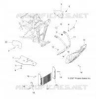CHASIS, FRONT PARACHOQUES