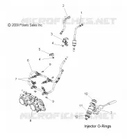 SISTEMA DE COMBUSTIBLE, RAIL, LINES and CUERPO DE MARIPOSA