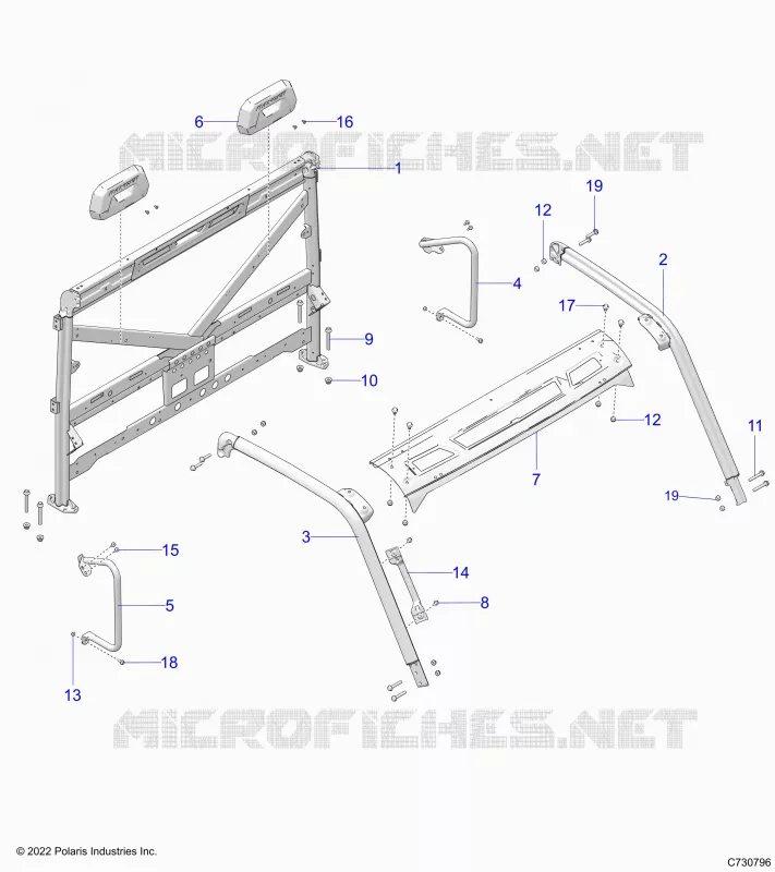 CHASSIS, CAB BASTIDOR