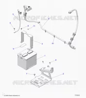 ELECTRICA, BATTERY WITH CABLES, 12V