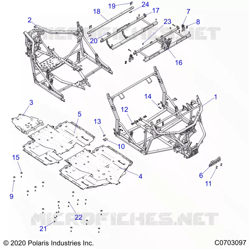 CHASSIS, MAIN FRAME AND ESQUÃD PLATES