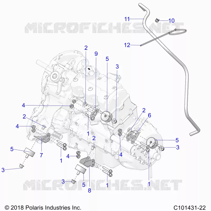 ENGINE, TRANSMISIÃ“N MOUNTING & LONG BLOCK