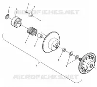accionado de embrague ASSEMBLY SUPER SPORT E940743 (4927372737022A)